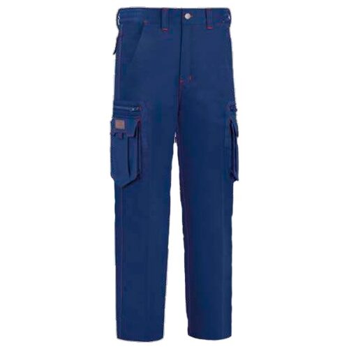 Pantalón con 8 bolsillos multicremalleras azul marino