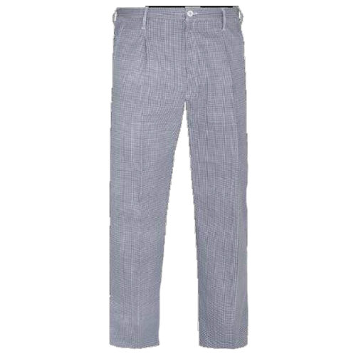 Pantalón con goma y cremallera blanco-azul PU602