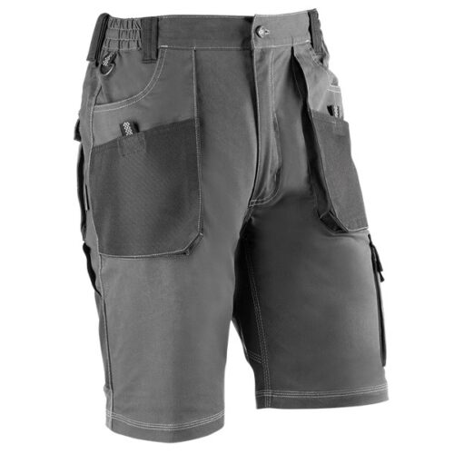 Pantalón corto multibolsillos Juba 172 FLEX Gris - Negro