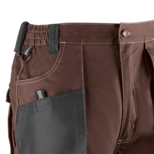 Pantalón corto multibolsillos Juba 192 FLEX Marrón - Negro