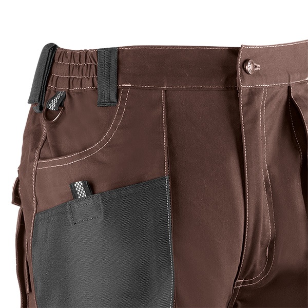 Pantalón corto multibolsillos Juba 192 FLEX Marrón - Negro