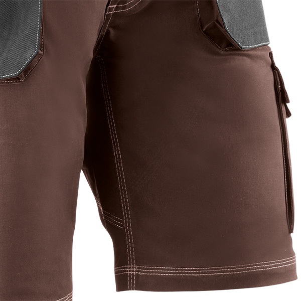 Pantalón corto multibolsillos Juba 192 FLEX Marrón - Negro
