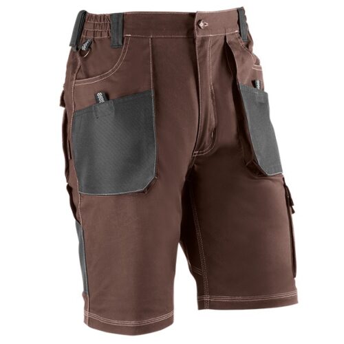 Pantalón corto multibolsillos Juba 192 FLEX Marrón - Negro