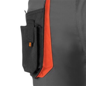 Pantalón de trabajo de trabajo corto multibolsillos Juba 962 TOP RANGE Negro - Gris - Naranja