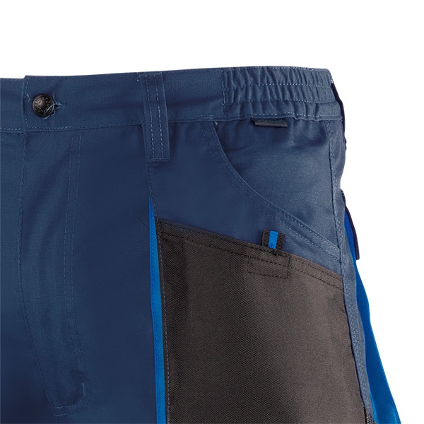 Pantalón de trabajo de trabajo corto multibolsillos Juba 982 TOP RANGE Negro - Azul marino