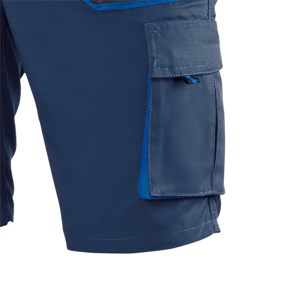Pantalón de trabajo de trabajo corto multibolsillos Juba 982 TOP RANGE Negro - Azul marino