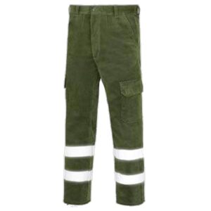 Pantalón de pana multibolsillos vesin reflex verde