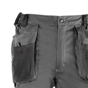 Pantalón de trabajo de trabajo multibolsillos Juba 171 FLEX Gris - Negro