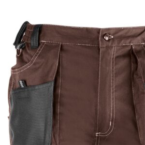 Pantalón de trabajo de trabajo multibolsillos Juba 191 FLEX Marrón - Negro