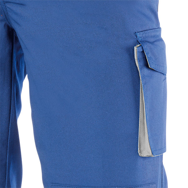 Pantalón de trabajo de trabajo multibolsillos Juba 951 PREMIUM Azulina - Gris