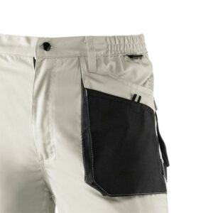 Pantalón de trabajo de trabajo corto multibolsillos Juba 972 TOP RANGE Negro - Beige