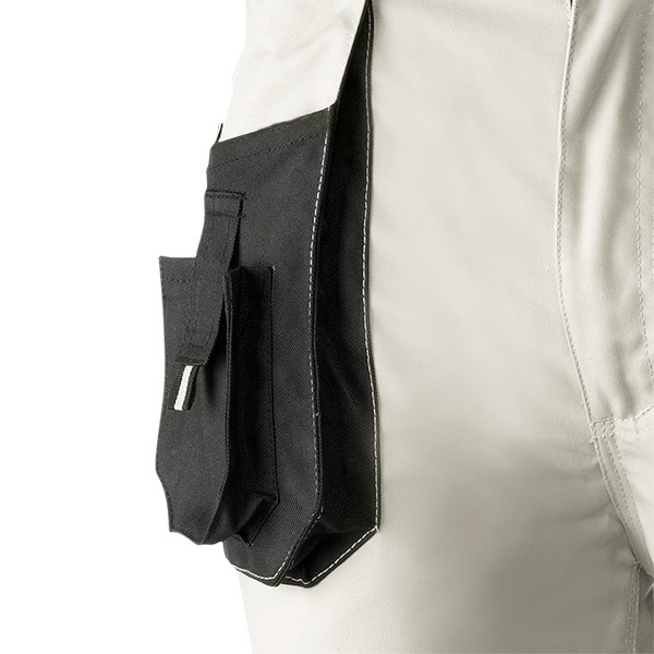 Pantalón de trabajo para trabajar multibolsillos Juba 971 TOP RANGE Negro - Beige