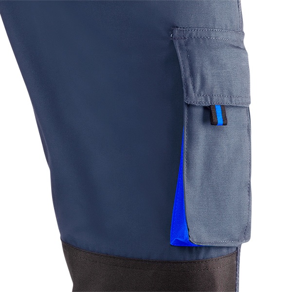 Pantalón de trabajo de trabajo multibolsillos Juba 981 TOP RANGE Negro - Azul marino
