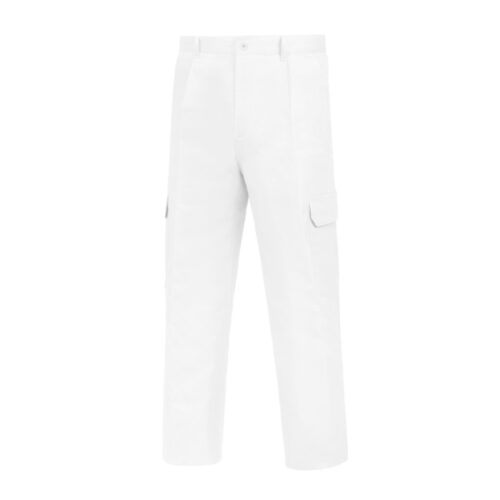 Pantalón multibolsillos con goma Vesin pintor blanco