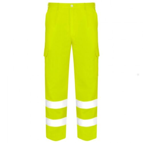 Pantalón multibolsillos de alta visibilidad Vesin amarillo