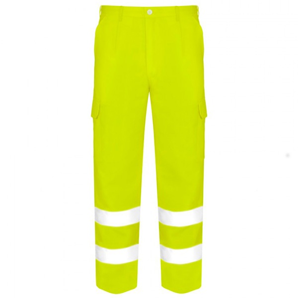 Pantalón multibolsillos de alta visibilidad Vesin amarillo