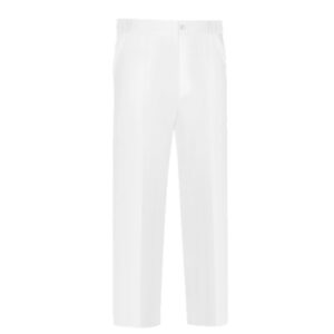 Pantalón pijama con goma y cremallera Vesin blanco