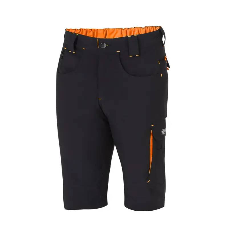 Pantalones shorts sparco LAREDO NEGRO NARANJA