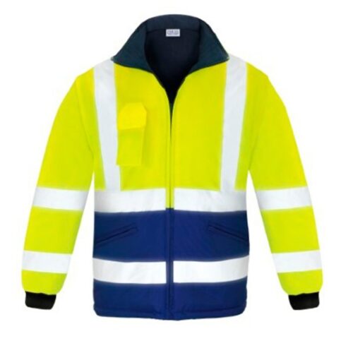 Parka 2 en 1 Chaleco reversible alta visibilidad Vesin azul