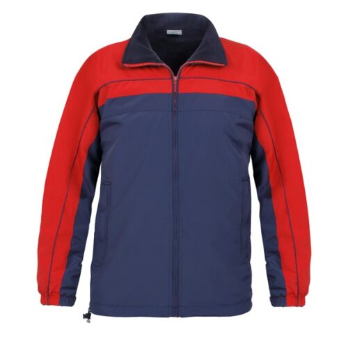 Parka bicolor nautica forro polar Azul-Rojo