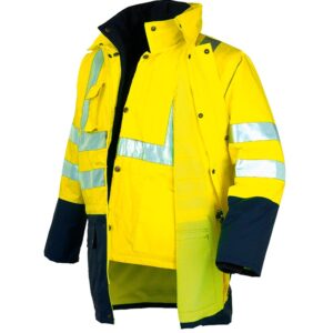 Parka bicolor triple uso de alta visibilidad Starter amarillo