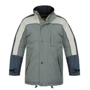 Parka tricolor Vesin beige-verde-negro