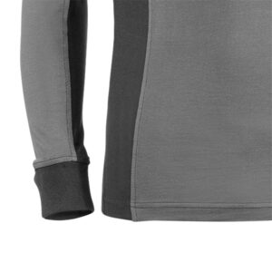 Polo piqué de manga larga Juba 671 FLEX Gris - Negro