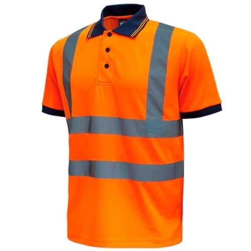 Polo de alta visibilidad U-Power Fog Orange Fluor