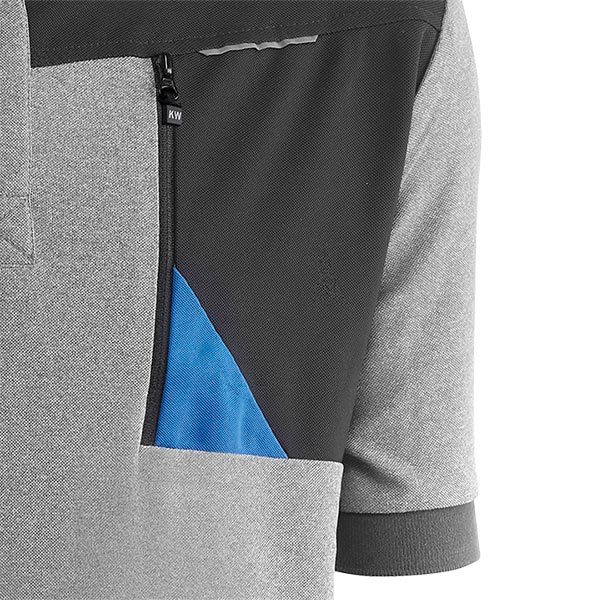Polo de manga corta con tejido Cooldry Juba 977GY ONIX