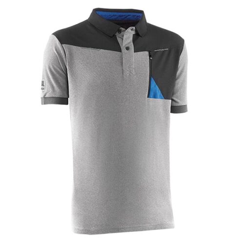 Polo de manga corta con tejido Cooldry Juba 977GY ONIX