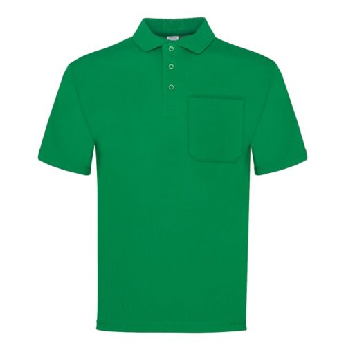 Polo manga corta con bolsillo Vesin verde