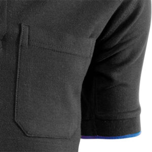 Polo piqué de manga corta Juba 648 TOP RANGE Negro - Azulina
