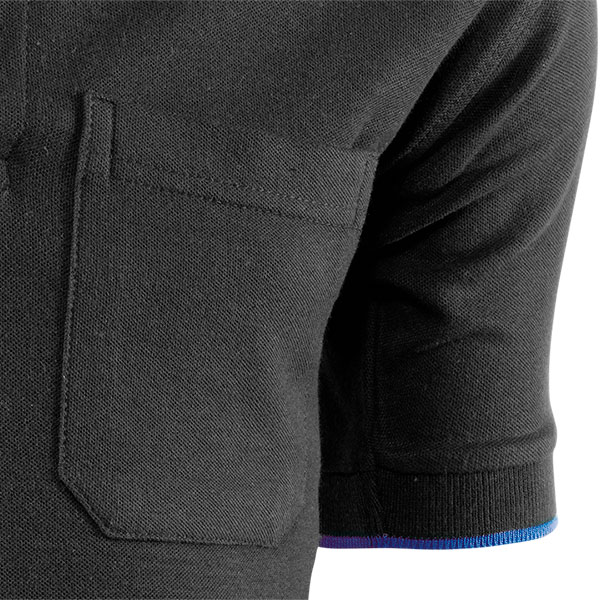 Polo piqué de manga corta Juba 648 TOP RANGE Negro - Azulina