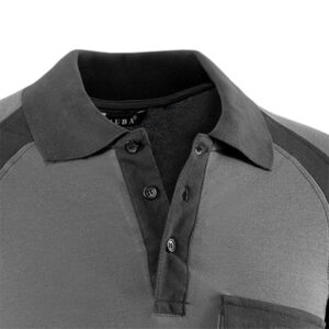 Polo piqué de manga corta Juba 670 Flex Negro - Gris