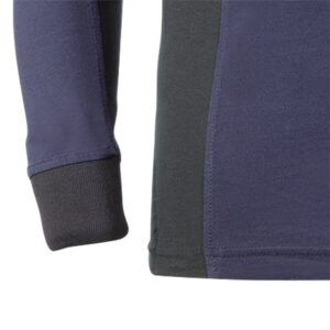 Polo piqué de manga larga Juba 681 FLEX Azul Marino - Negro