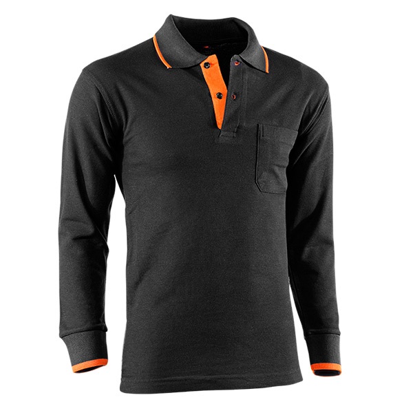 Polo piqué manga larga Juba 618 TOP RANGE