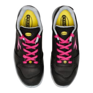 Calzado de seguridad Diadora Run Low Negro/Rojo Fucsia S3S FO SR ESD Unisex