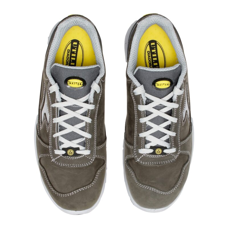Calzado de seguridad Diadora Run Low Gris Castillo S3S FO SR ESD Unisex