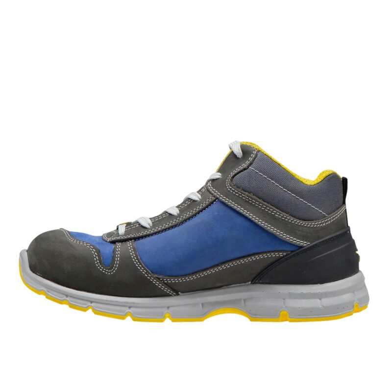 Calzado de seguridad Diadora Run Mid Gris Castillo/Azul Insignia S3S FO SR ESD Unisex