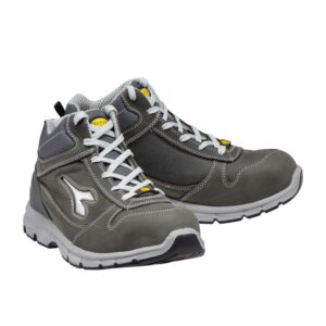 Calzado de seguridad Diadora Run Mid Gris Castillo S3S FO SR ESD Unisex