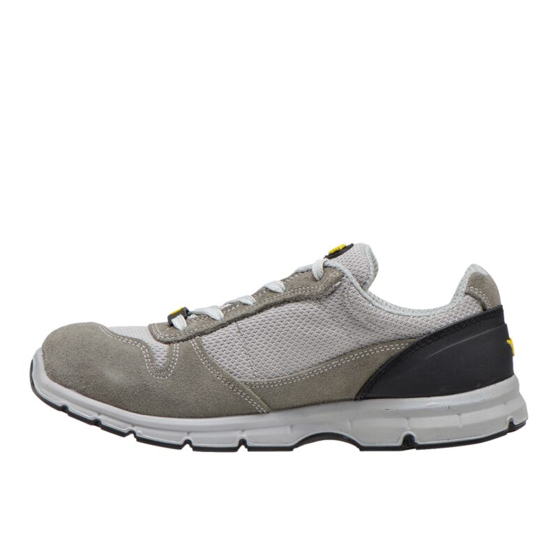 Calzado de seguridad Diadora Run Text Low Gris Castillo/Aluminio S1PS FO SR ESD Unisex