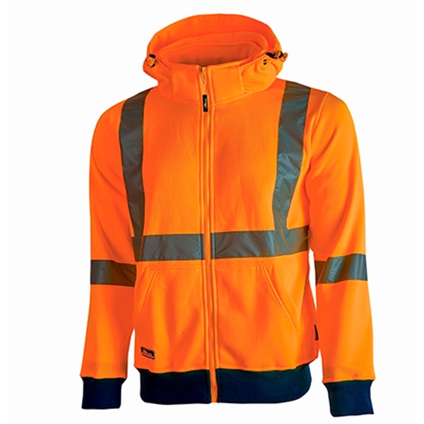Sudadera de alta visibilidad U-Power Melody Orange Fluo